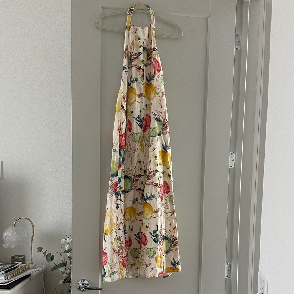Floral Halter Neck Dress